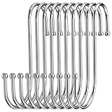 Firschoie 10 Stück S Haken, S-Haken aus Edelstahl, robuster Metallhaken...