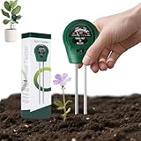 Bodentester, 3-in-1 Bodenmessgeräte für Bodenfeuchte, PH, Feuchtigkeit...