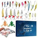 Adventskalender für Weihnachten | tragbar realistisch festlich | 24 Tage...