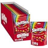 Skittles Fruits, fruchtige Kaubonbons, 136g (1x15 Bags)