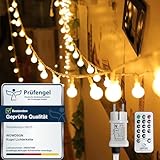 Kugel Lichterkette, WOWDSGN 200 LEDs 20m Dimmbar, Partylichterkette mit...