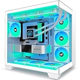 KEDIERS PC Gehäuse- vorinstalliert 6 ARGB-Lüfter, ATX Mid Tower Gaming...