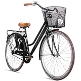 Bergsteiger Amsterdam 26 Zoll, 28 Zoll Damenfahrrad, ab 150 cm, Korb,...