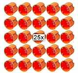 Hohlwanddose Unterputz Ø 68 mm Fräsloch - 60 mm tief - orange - 25 Stück...