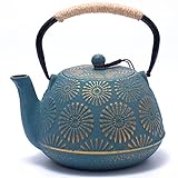 MILVBUSISS Teekanne aus Gusseisen, Japanische Teekanne mit Infuser für...