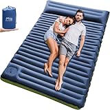 Doppel Isomatte Ultraleicht, 12CM Dicke Camping Isomatte Selbstaufblasend...