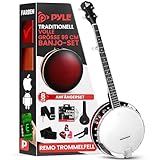 Pyle Banjolele- 5 Saiten, Banjo Kit Instrument, Banjolele Set Inkl....