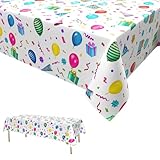 Party Tischdecken,Happy Birthday Party Tischtuch Einweg Plastik Geburtstag...