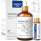 HIQILI Ätherische Öle Geranium 100ml, 100% Rein & Natürliches Geranium...