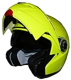 protectWEAR Klapphelm Motorradhelm mit integrierter Sonnenblende...