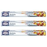 Toppits Alufolie XL Doppel-Kraft-Waben (10m x 44cm), 3er Pack (3 x 10...