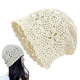 Gestrickte Baumwollmütze, lockere Sommermütze, dünne Baumwollmütze,...