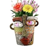 COMFOLIVING Blumentopf mit abstraktem Gesicht, Übertopf mit abstraktem...
