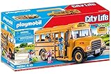 PLAYMOBIL City Life 71094 US Schulbus, Spielzeug-Bus mit Blinklicht,...