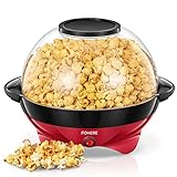 FOHERE Popcornmaschine, 5.5L Popcorn Maker für Zuhause, Popcorn Machine...