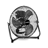 TROTEC Bodenventilator TVM 10 – 37 W, Ø 25 cm, 3 Stufen, Metall-Design,...