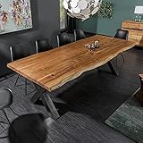 Riess Ambiente Massiver Baumstamm Tisch Mammut 200cm Akazie Massivholz...