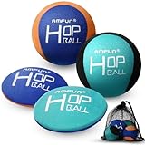 AMFUN 4 Stück Wasserball, Wasserhüpfball, Schnelltrocknender Lycra-Bezug...