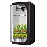 Serafin Grow Box 60×60×120 cm | Hochreflektierendes Mylar-Wachstumszelt...