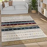 Paco Home Teppich Wohnzimmer Schlafzimmer Kurzflor Vintage Boho Ethno...