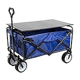XDLEDMKIZ Handwagen, Faltbarer Outdoor-Transportwagen, robuster Faltwagen,...