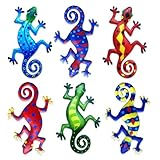 Linkstyle 6 Stück Metall Wanddeko Outdoor, 20.5cm Garten Wandkunst Deko,...