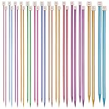 Aeelike 35 cm Große Stricknadeln Set 28 Stück/14 Paar, Einspitzige...