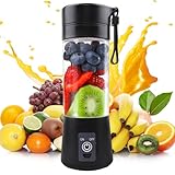380ml Tragbarer Mixer für Smoothie, Wiederaufladbarer kleiner Mixer für...