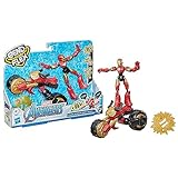Hasbro Marvel Bend and Flex, Flex Rider Iron Man Action-Figur, 15 cm große...