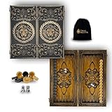 Handgefertigtes Backgammon Brett – Löwen-Motiv, Ahornholz,...