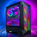 GameMachines Onyx ATX Gaming Gehäuse, inklusive 4 A-RGB Lüfter