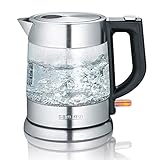 SEVERIN Glas Wasserkocher, 1,0L, leistungsstark und kompakt in hochwertigem...