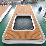 Dxysyldrun Aufblasbare schwimmende Ruderyacht Schwimmende Plattform, Sommer...