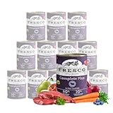 FRESCO Dog Nassbarf Complete Plus Lamm 12x400g | getreidefreies Nassfutter...