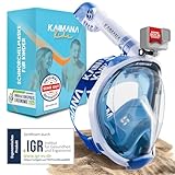 Die Preisgekrönte KAIMANA® Schnorchelmaske Kinder inkl. Tragetasche -...