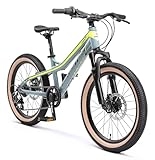 BIKESTAR Alu Mountainbike Jugendfahrrad 20 Zoll ab 6-9 Jahre Hardtail | 7...