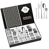 Aoeeppa Besteck Set 6 Personen, 30 teilig Edelstahl Spiegelpolierte...