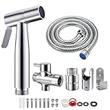 Handbrause Bad Bidet für Bidet Armaturen WC mit G1/2' Ventil und eine...