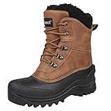 riemot Wasserdicht Schneestiefel Warme Winterstiefel Herren Gefüttert...