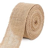 Juteband Sackleinen Band 10 m Juteband 6 cm Burlap Band Vintage...