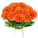 LSLYHTC Künstliche Herbstblumen, künstliche Seiden-Chrysanthemen,...
