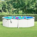 Haus & Garten, Pool & Spa, Schwimmbäder, Schwimmbad mit Stahlwand oval...