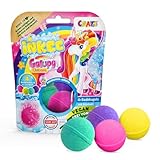 INKEE Galupy Unicorn - 4 Badebomben Kinder, Einhorn Badekugeln 4x 50g,...