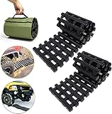Jolitac 2 Stück Traktionshilfe Anfahrhilfe Anfahrtshilfe Set Sandmatte...