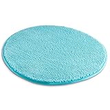 HOMESTORY Badematte Grau Polyester 55,0cm Ø Antirutschbeschichtung auf der...