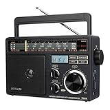 Retekess TR618 Tragbare Radio Batteriebetrieben, Kofferradio für Senioren,...