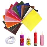 12 Bienenwachsplatten,Bienenwachskerzen Selber Machen,12 Farben...