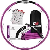 GATE FITNESS Hula Hoop Reifen Erwachsene und Kinder zum Abnehmen [1,2kg /...