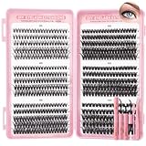 Inexorablex Wimpern Extensions Set, 8-16mm Cluster Lash Extension Set mit...