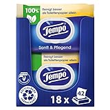 Tempo Toilettenpapier feucht Tempo Sanft Pflegend Trio-Pack (18 (6 x 3)...
